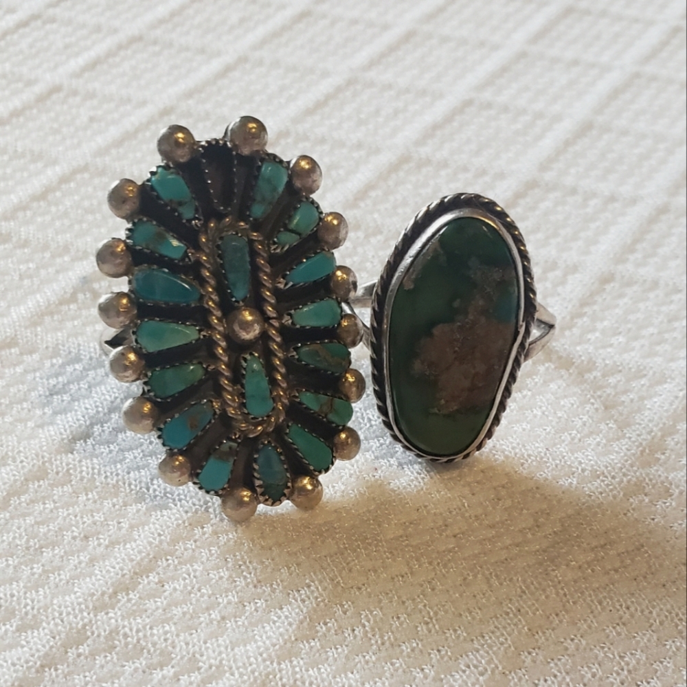 Turquoise Silver Rings